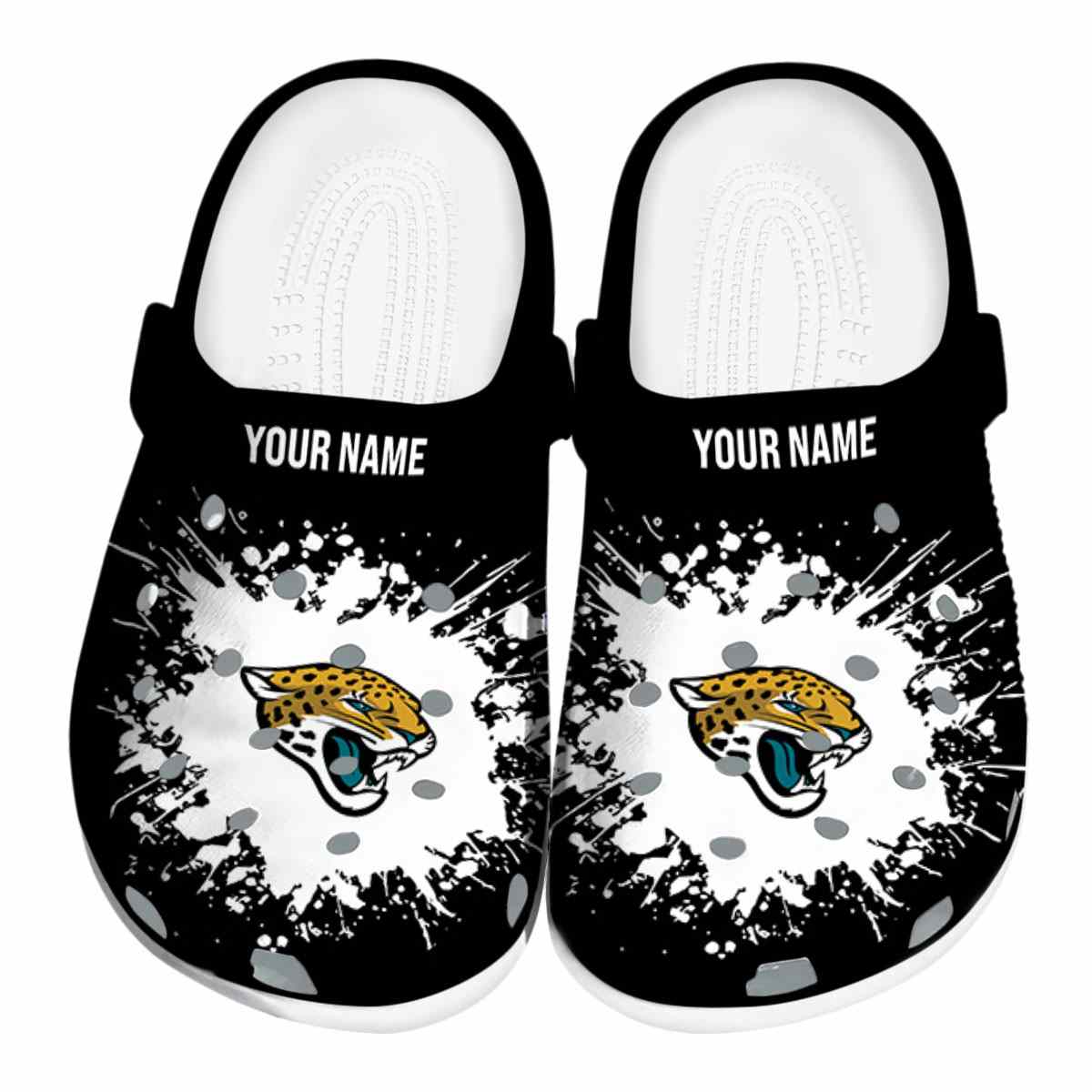 footwearmerch jacksonville jaguars nfl sport crocs crocband clogs shoes comfortable for men women and kids z4rmi