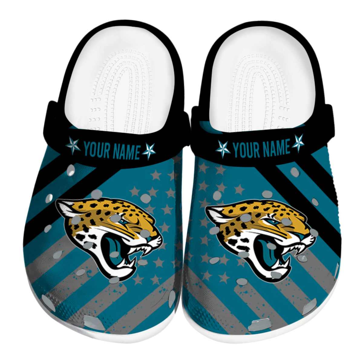footwearmerch jacksonville jaguars nfl sport crocs crocband clogs shoes comfortable for men women and kids zn0lv
