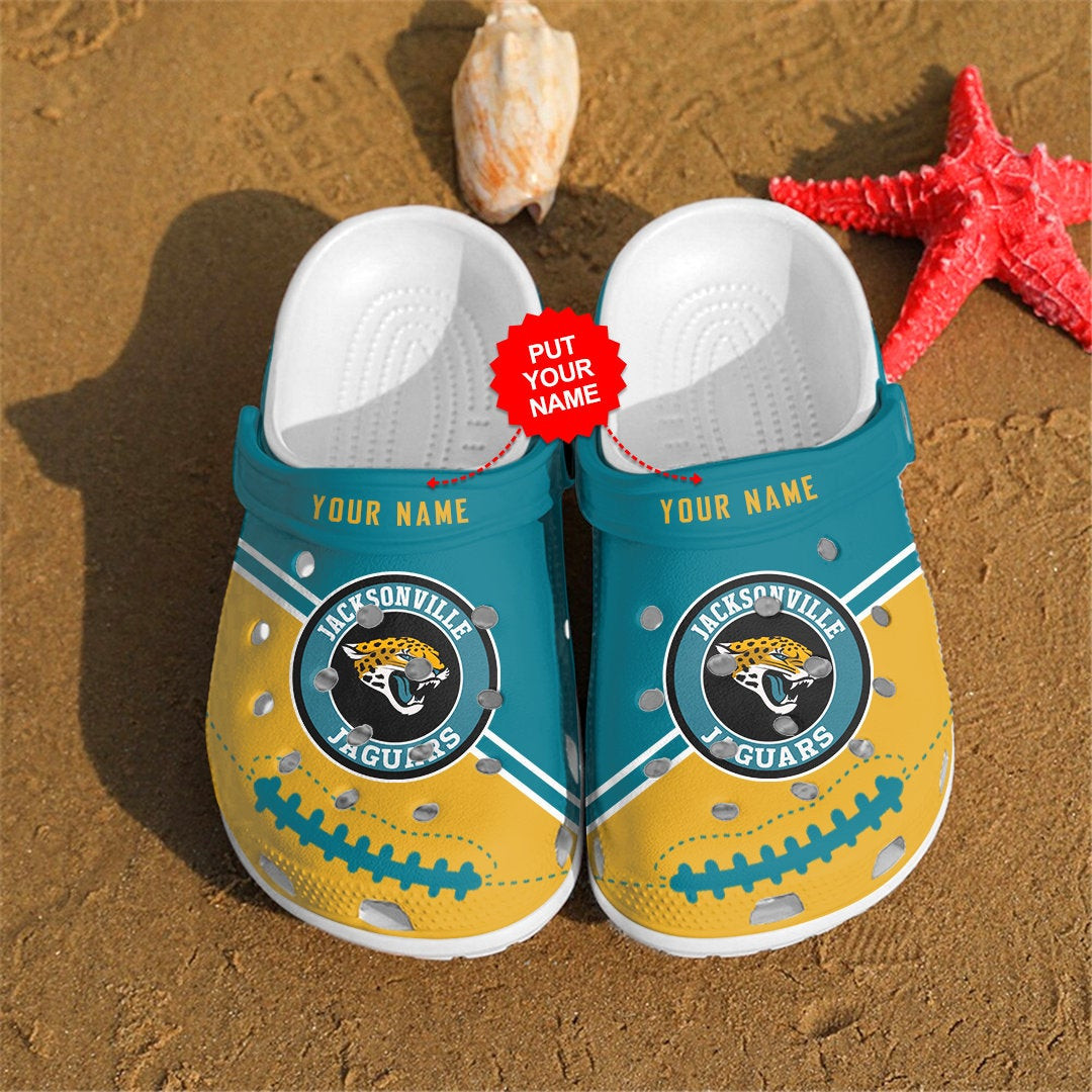 footwearmerch jacksonville jaguars personalized custom for nfl fans clog shoes itycg