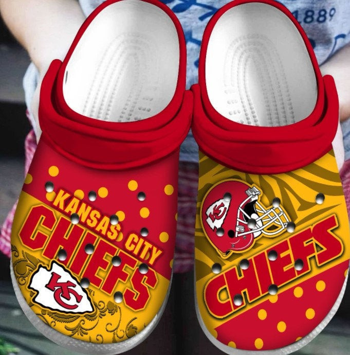 footwearmerch kansas city chiefs crocband nfl clog shoes l5qmz