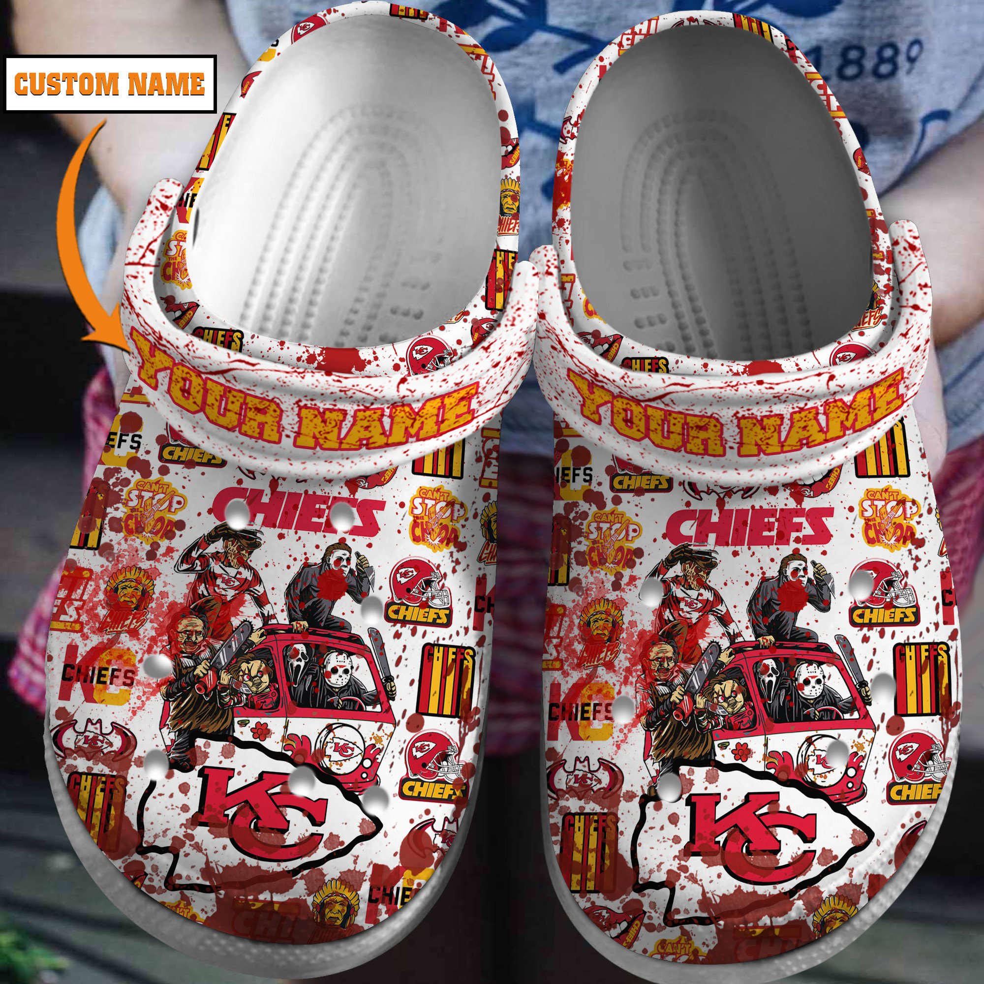 footwearmerch kansas city chiefs nfl sport crocs crocband clogs shoes comfortable for men women and kids 0oofw