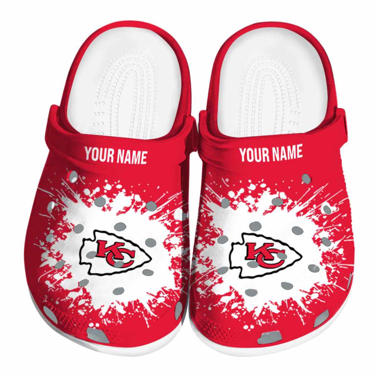 footwearmerch kansas city chiefs nfl sport crocs crocband clogs shoes comfortable for men women and kids 2ttdp