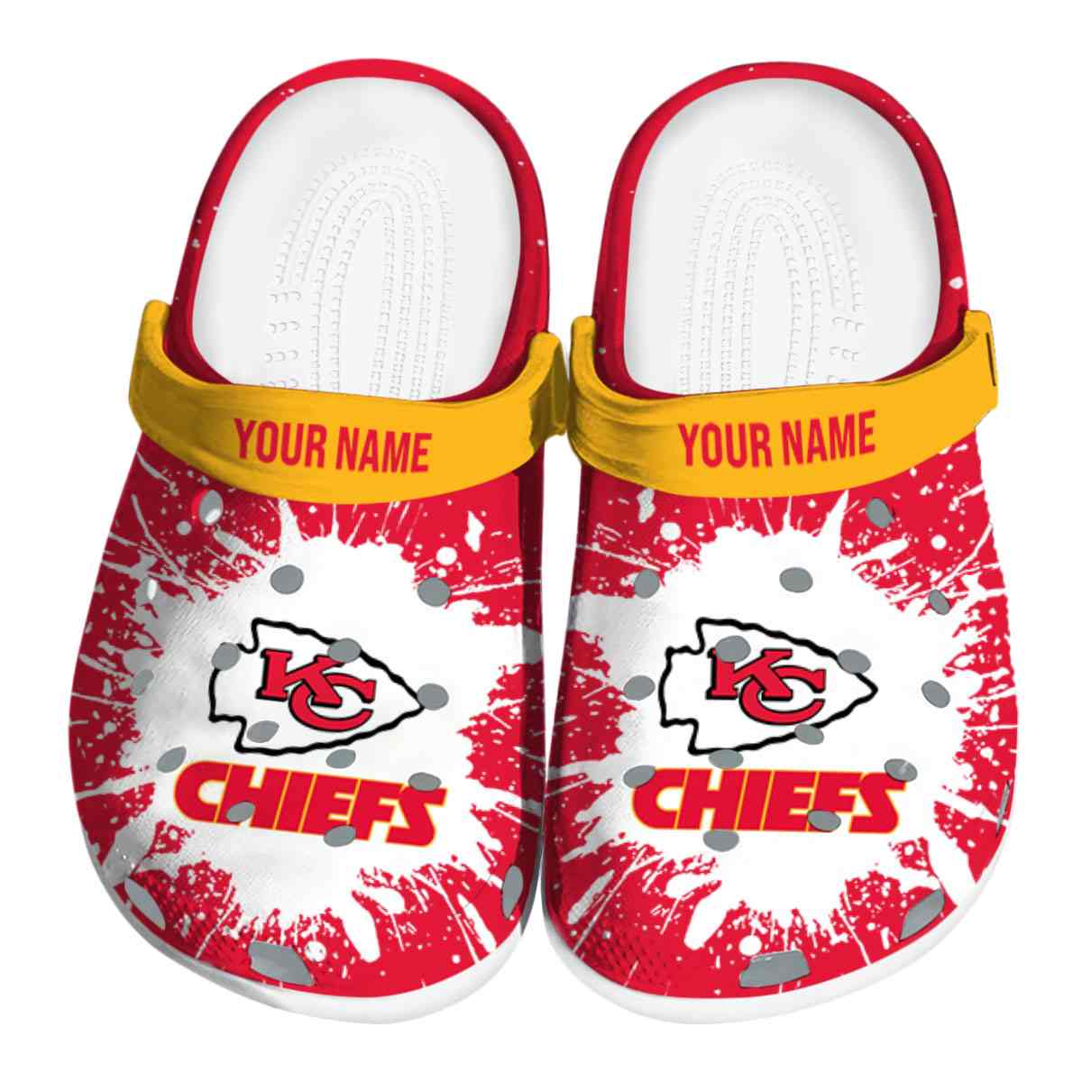 footwearmerch kansas city chiefs nfl sport crocs crocband clogs shoes comfortable for men women and kids bsb4i