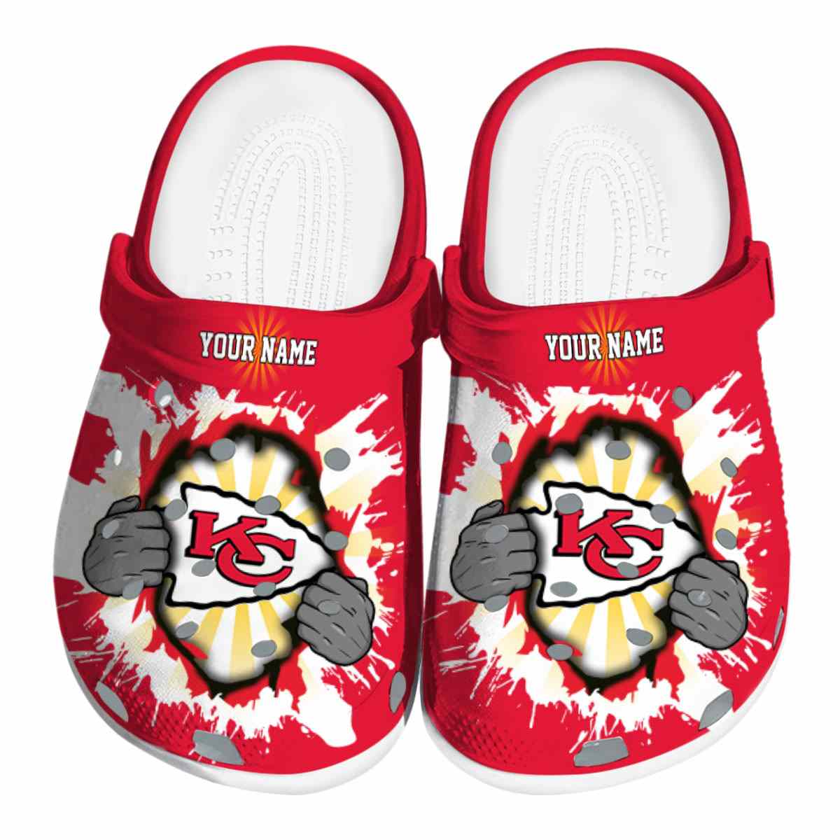 footwearmerch kansas city chiefs nfl sport crocs crocband clogs shoes comfortable for men women and kids dqrja