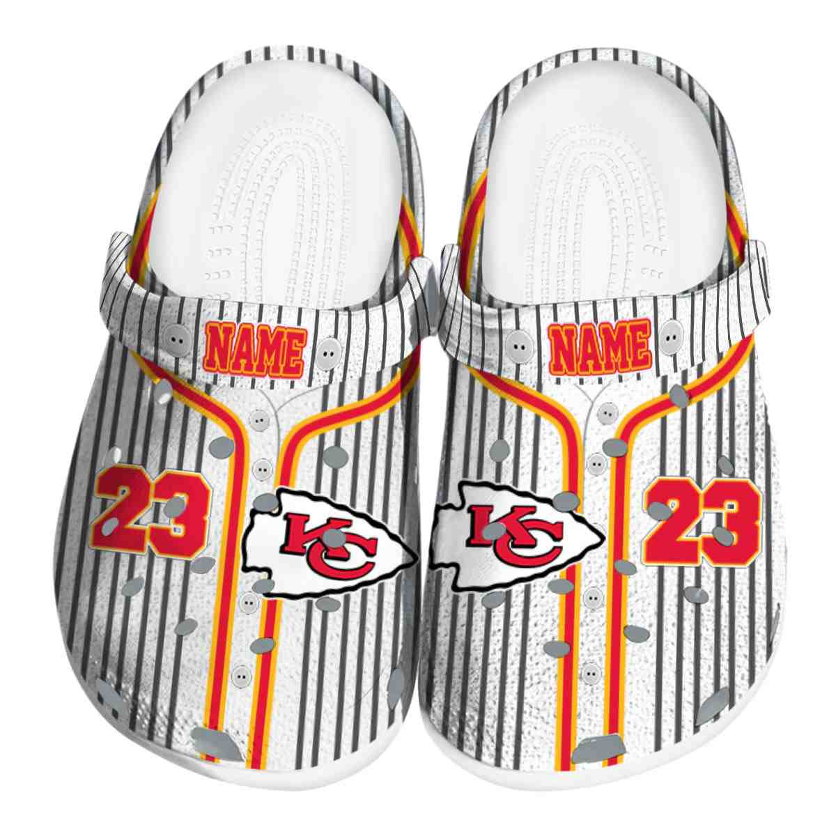 footwearmerch kansas city chiefs nfl sport crocs crocband clogs shoes comfortable for men women and kids ufair