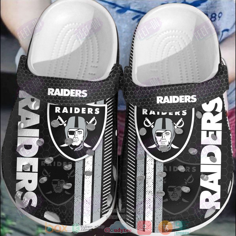footwearmerch las vegas raiders nfl sport crocs crocband clogs shoes comfortable for men women and kids 8hifq