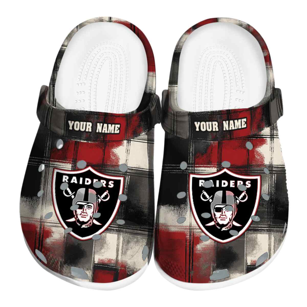 footwearmerch las vegas raiders nfl sport crocs crocband clogs shoes comfortable for men women and kids e7ihg