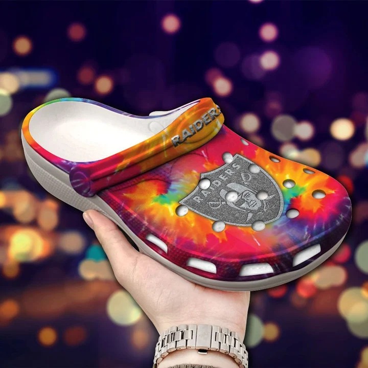 footwearmerch las vegas raiders nfl sport crocs crocband clogs shoes comfortable for men women and kids gfjay