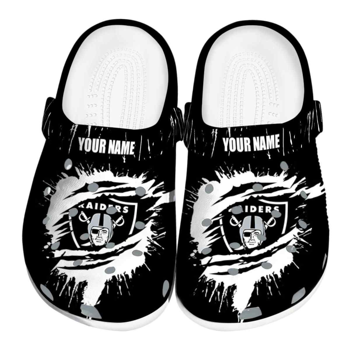 footwearmerch las vegas raiders nfl sport crocs crocband clogs shoes comfortable for men women and kids hcg92