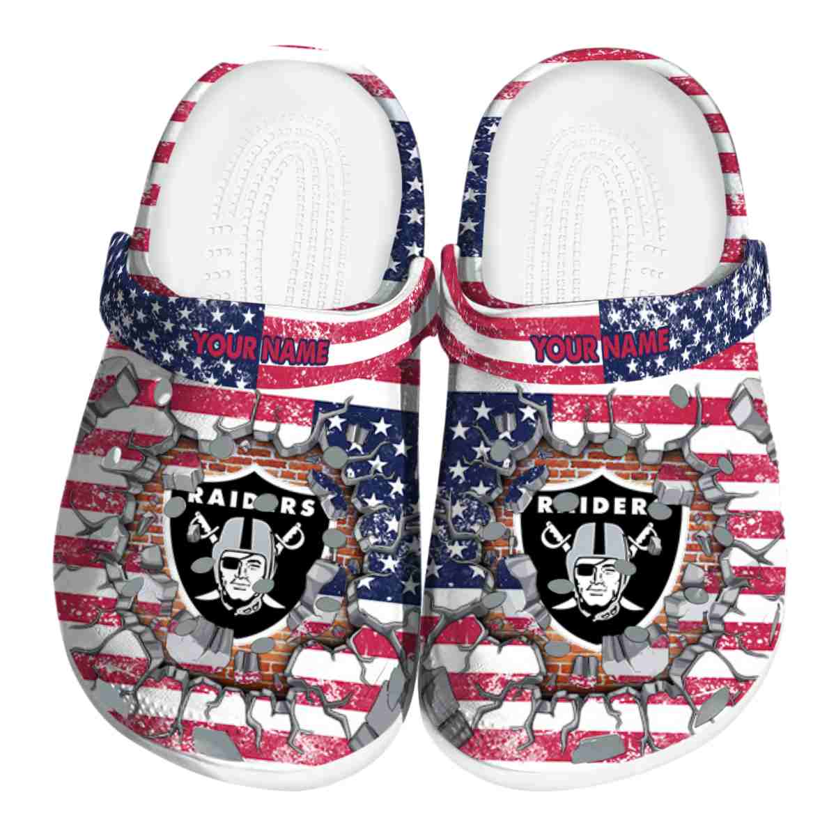 footwearmerch las vegas raiders nfl sport crocs crocband clogs shoes comfortable for men women and kids hlhmp