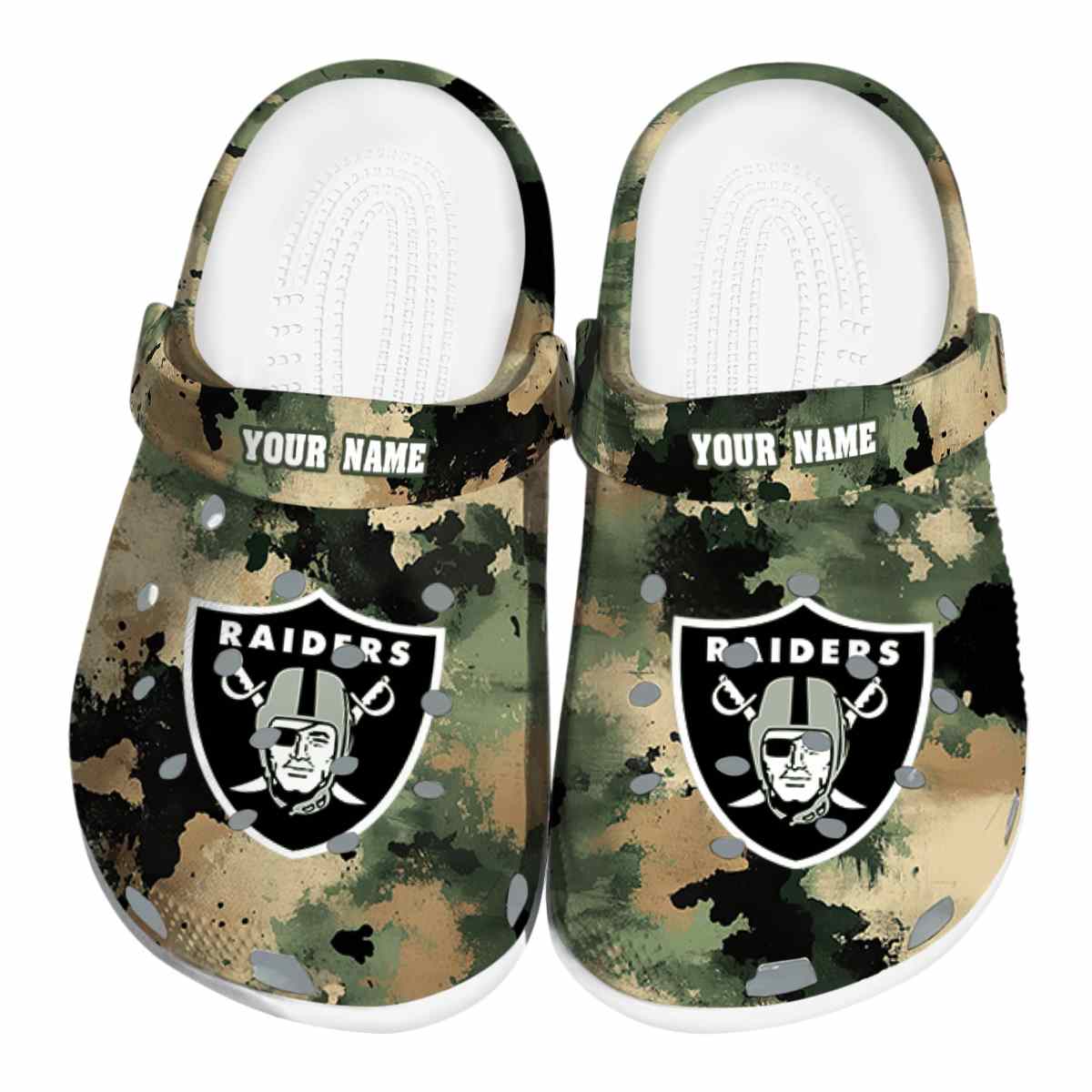 footwearmerch las vegas raiders nfl sport crocs crocband clogs shoes comfortable for men women and kids py7hj