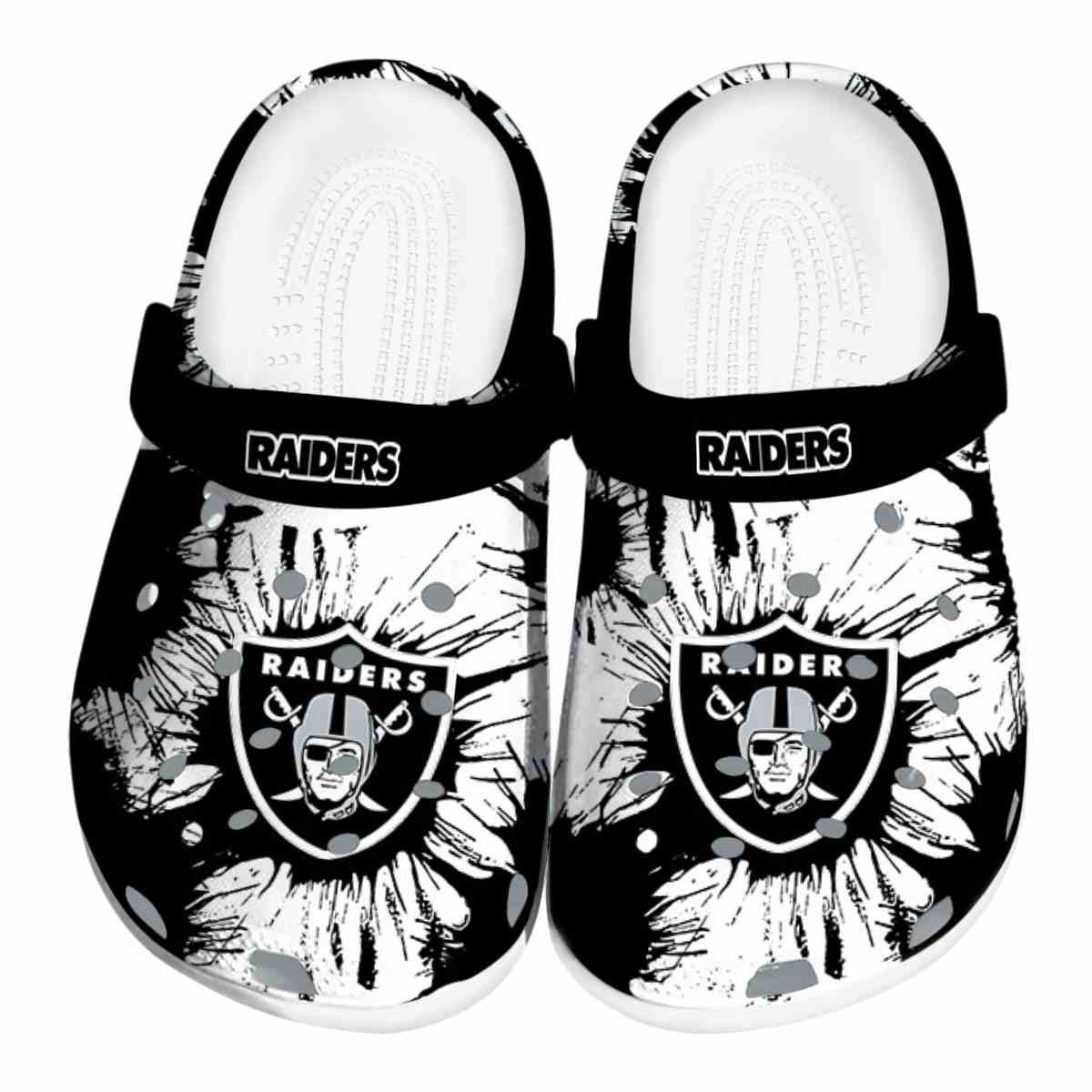 footwearmerch las vegas raiders nfl sport crocs crocband clogs shoes comfortable for men women and kids upwuk