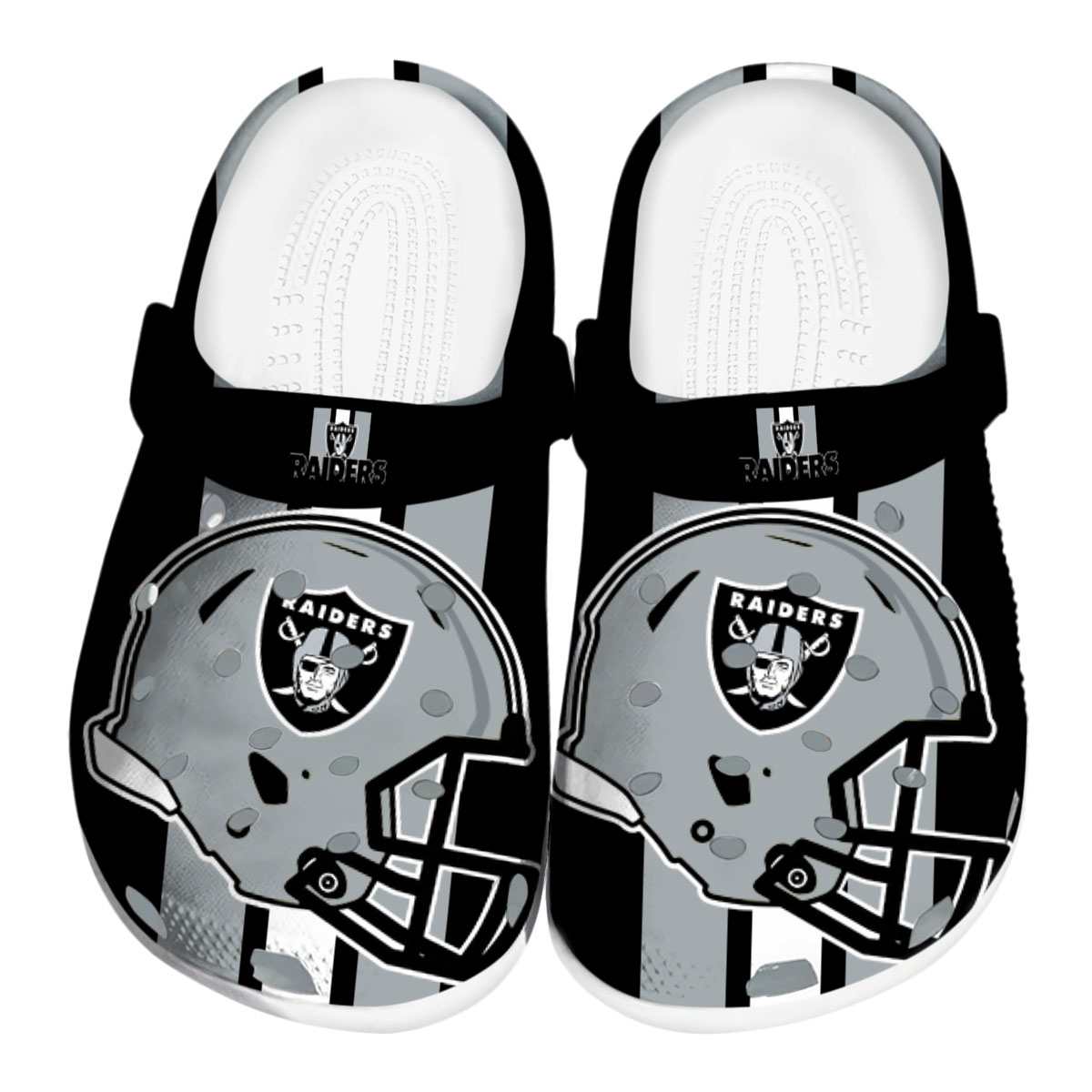 footwearmerch las vegas raiders nfl sport crocs crocband clogs shoes comfortable for men women and kids v7xdw