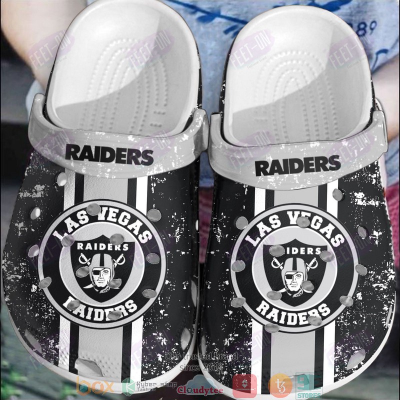 footwearmerch las vegas raiders nfl sport crocs crocband clogs shoes comfortable for men women and kids vcpt8