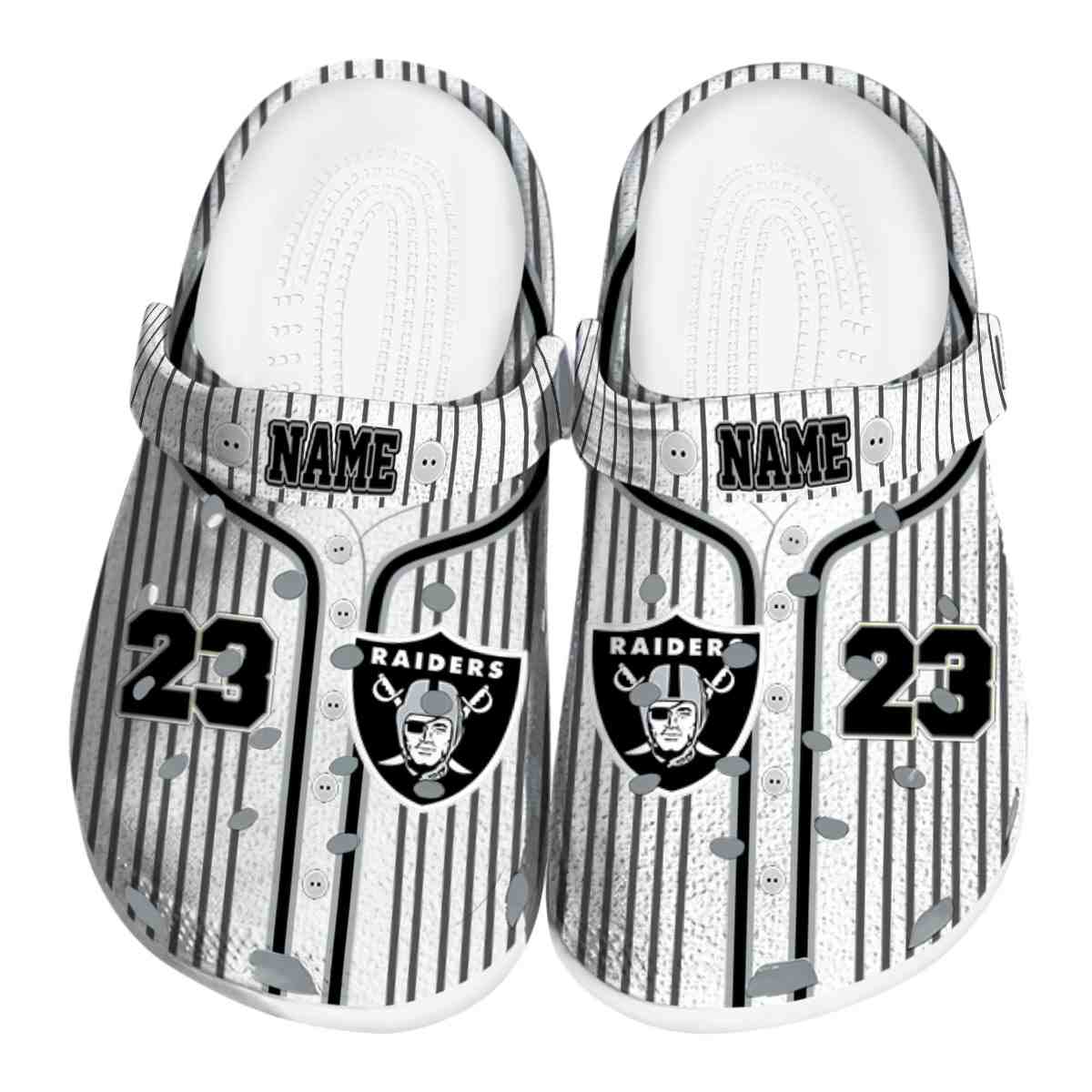 footwearmerch las vegas raiders nfl sport crocs crocband clogs shoes comfortable for men women and kids y4txo