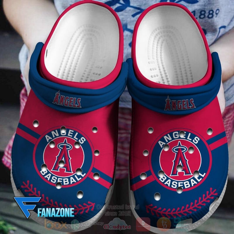 footwearmerch los angeles angels baseball mlb sport crocs clogs crocband shoes comfortable for men women and kids pxn2h