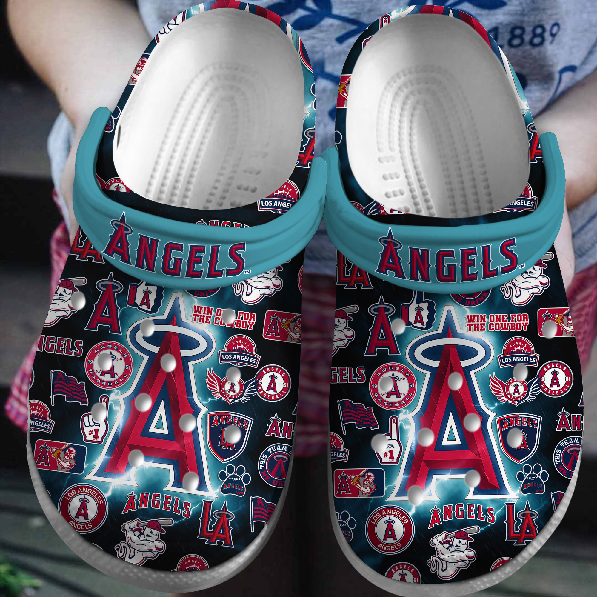 footwearmerch los angeles angels baseball mlb sport crocs crocband clogs shoes comfortable for men women and kids gus37