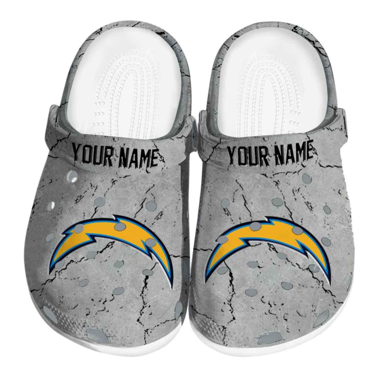 footwearmerch los angeles chargers nfl sport crocs crocband clogs shoes comfortable for men women and kids g2oyr