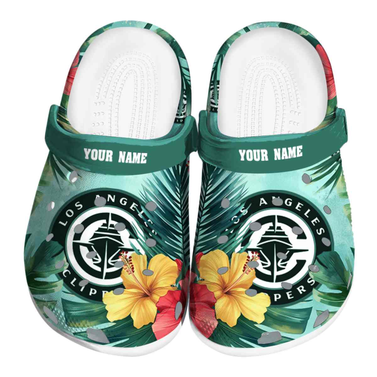 footwearmerch los angeles clippers nba sport crocs crocband clogs shoes comfortable for men women and kids 2i80m