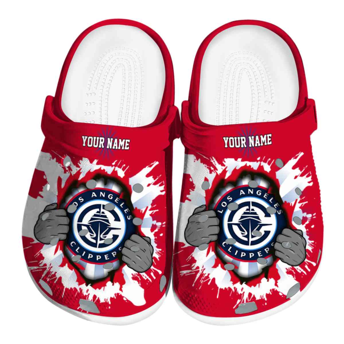 footwearmerch los angeles clippers nba sport crocs crocband clogs shoes comfortable for men women and kids juzsm