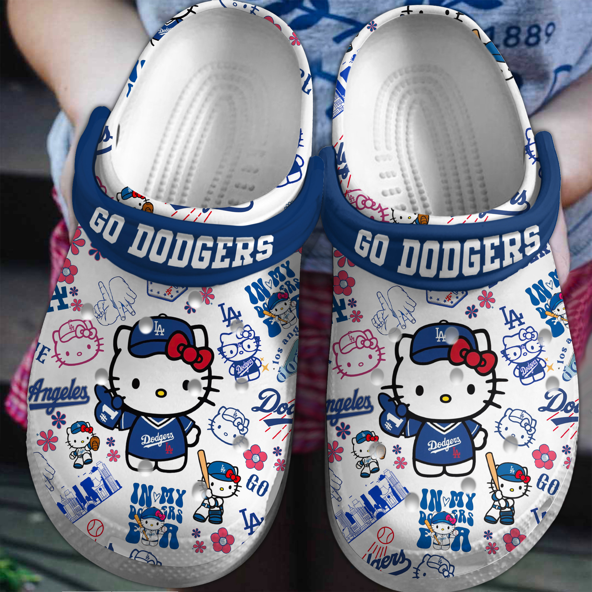 footwearmerch los angeles dodgers baseball mlb sportcrocs crocband clogs shoes comfortable for men women and kids yqnnq