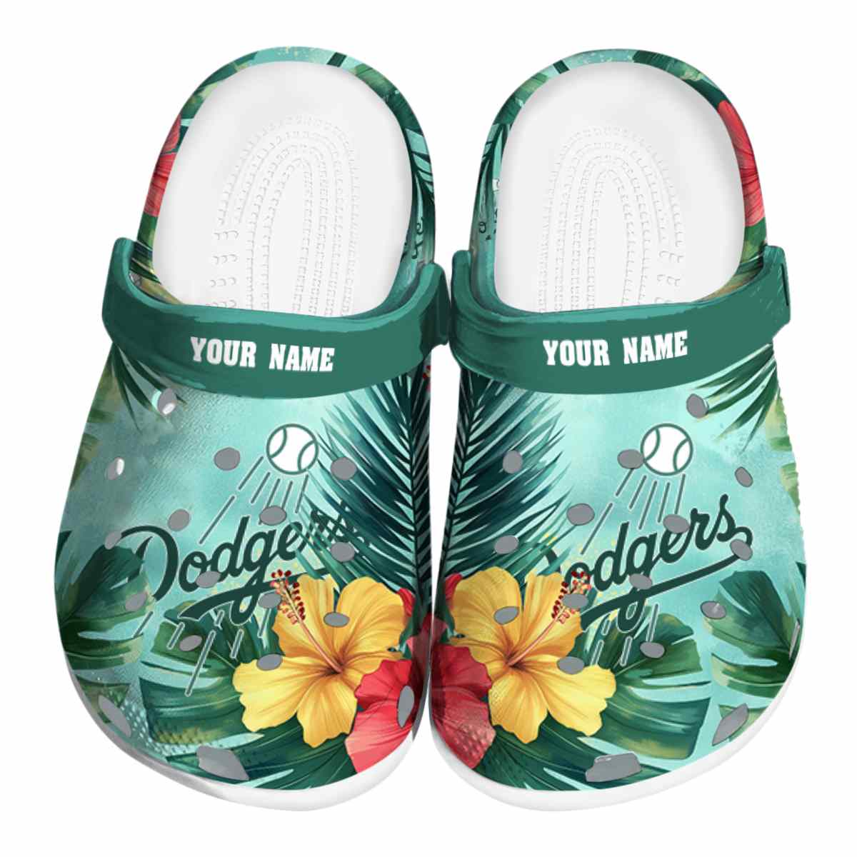 footwearmerch los angeles dodgers mlb sport crocs crocband clogs shoes comfortable for men women and kids jz6dk