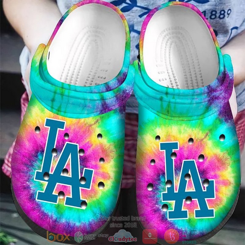 footwearmerch los angeles dodgers mlb sport crocs crocband clogs shoes comfortable for men women and kids mnvg3