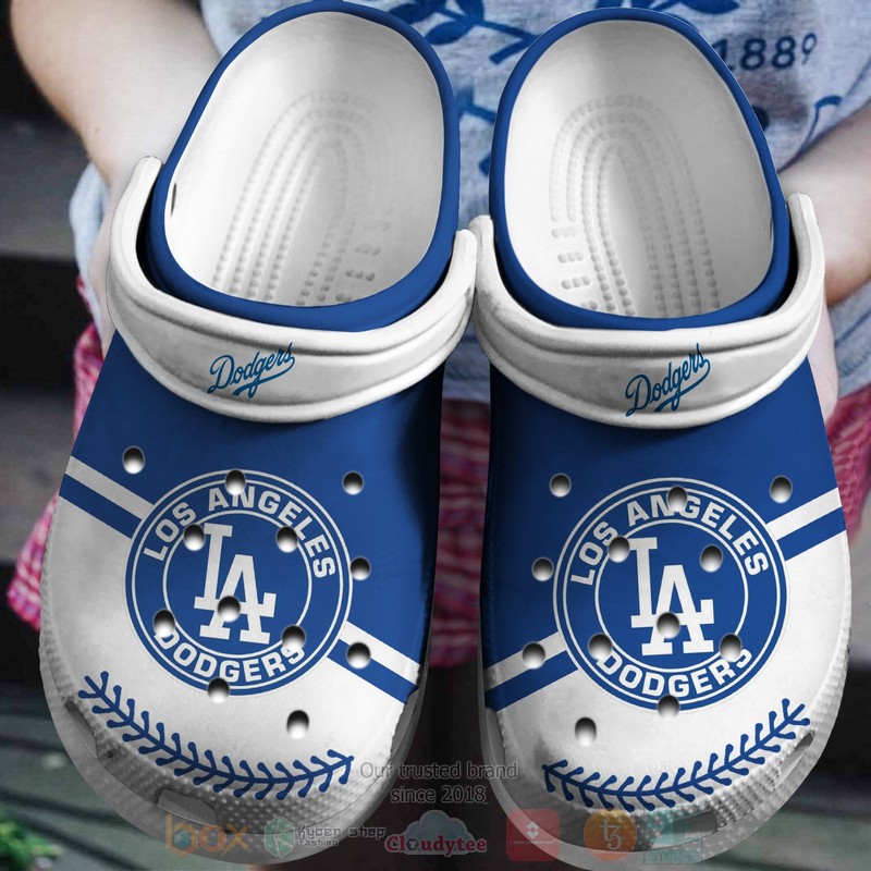 footwearmerch los angeles dodgers mlb sport crocs crocband clogs shoes comfortable for men women and kids pulkg