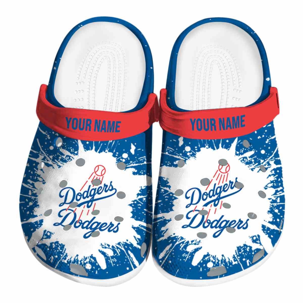 footwearmerch los angeles dodgers mlb sport crocs crocband clogs shoes comfortable for men women and kids wxjt0