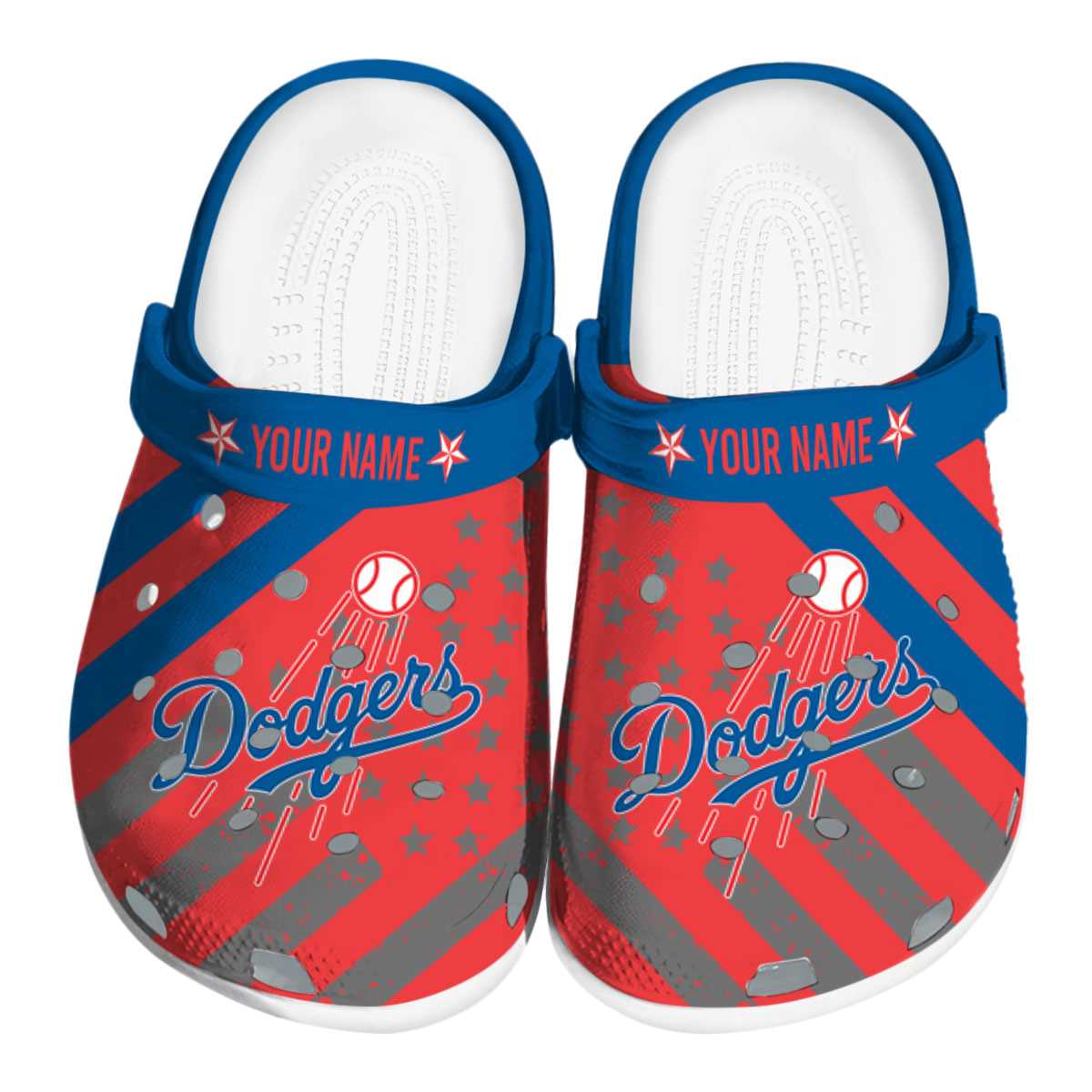 footwearmerch los angeles dodgers mlb sport crocs crocband clogs shoes comfortable for men women and kids zjwqj