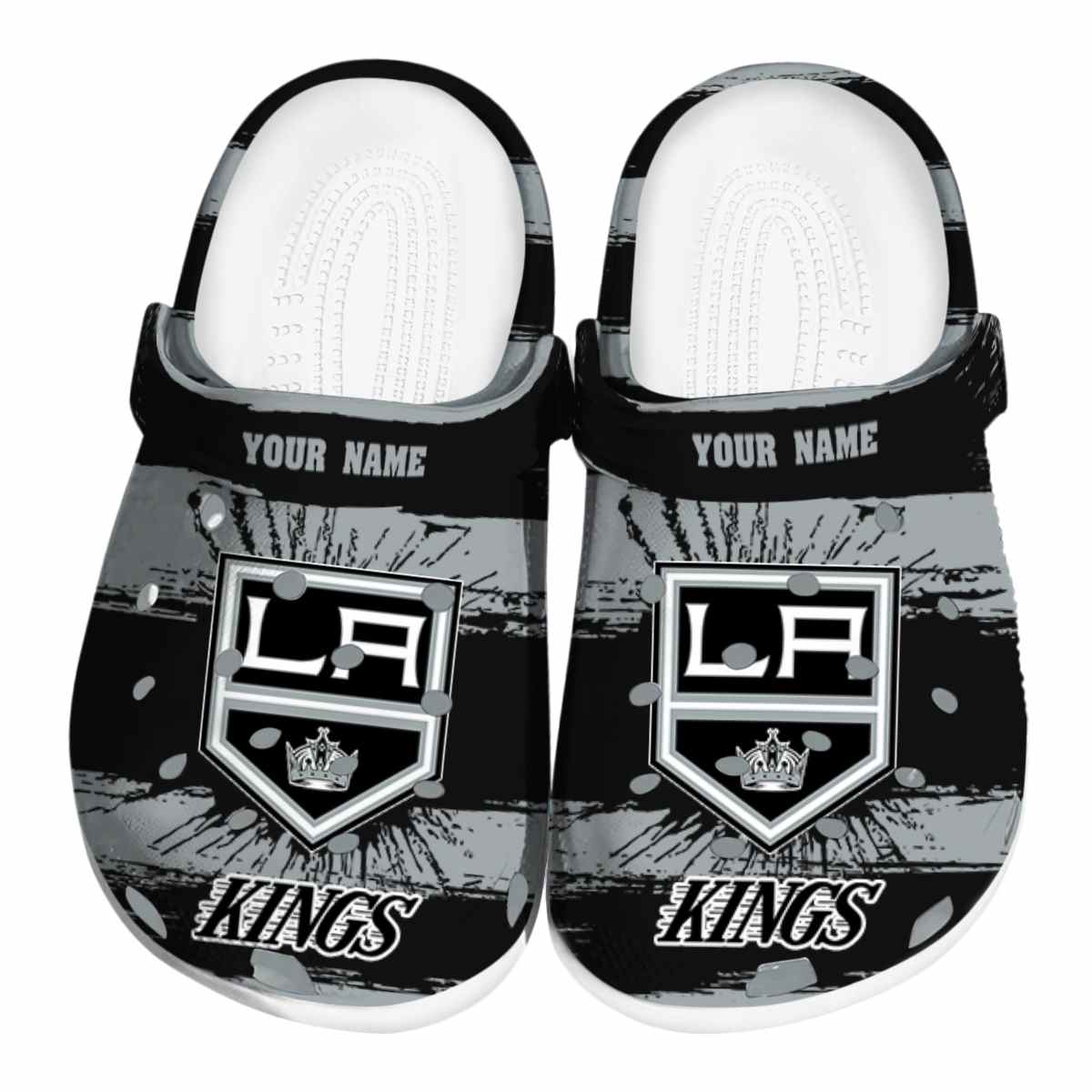 footwearmerch los angeles kings nhl sport crocs crocband clogs shoes comfortable for men women and kids 6zrmi