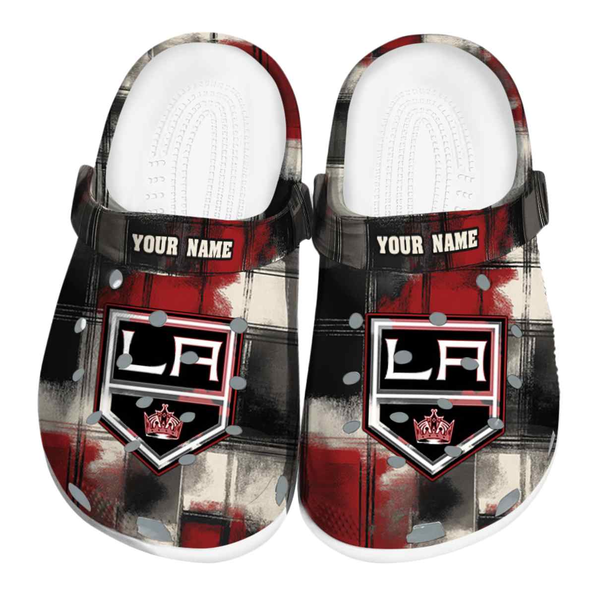 footwearmerch los angeles kings nhl sport crocs crocband clogs shoes comfortable for men women and kids ehx8j