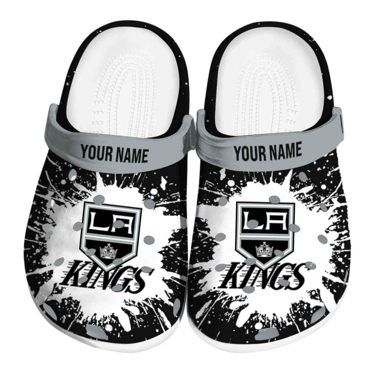footwearmerch los angeles kings nhl sport crocs crocband clogs shoes comfortable for men women and kids eyfus