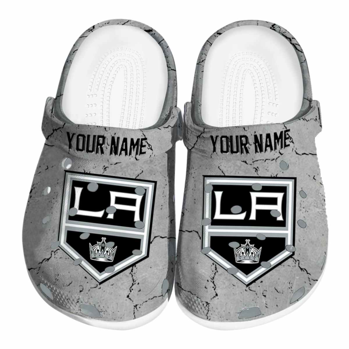 footwearmerch los angeles kings nhl sport crocs crocband clogs shoes comfortable for men women and kids fj9vv