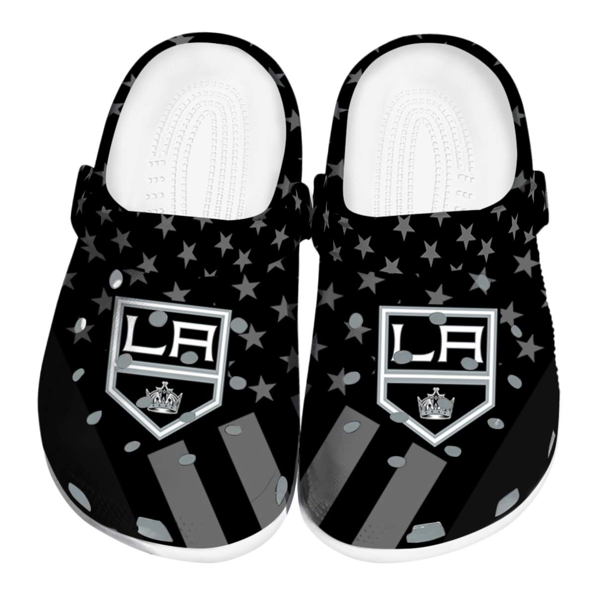 footwearmerch los angeles kings nhl sport crocs crocband clogs shoes comfortable for men women and kids qwp70