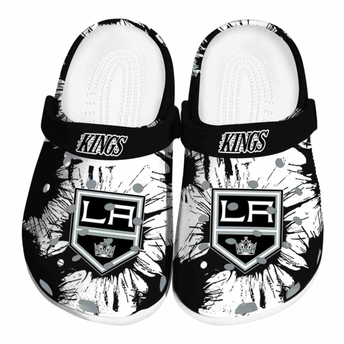 footwearmerch los angeles kings nhl sport crocs crocband clogs shoes comfortable for men women and kids uuodl