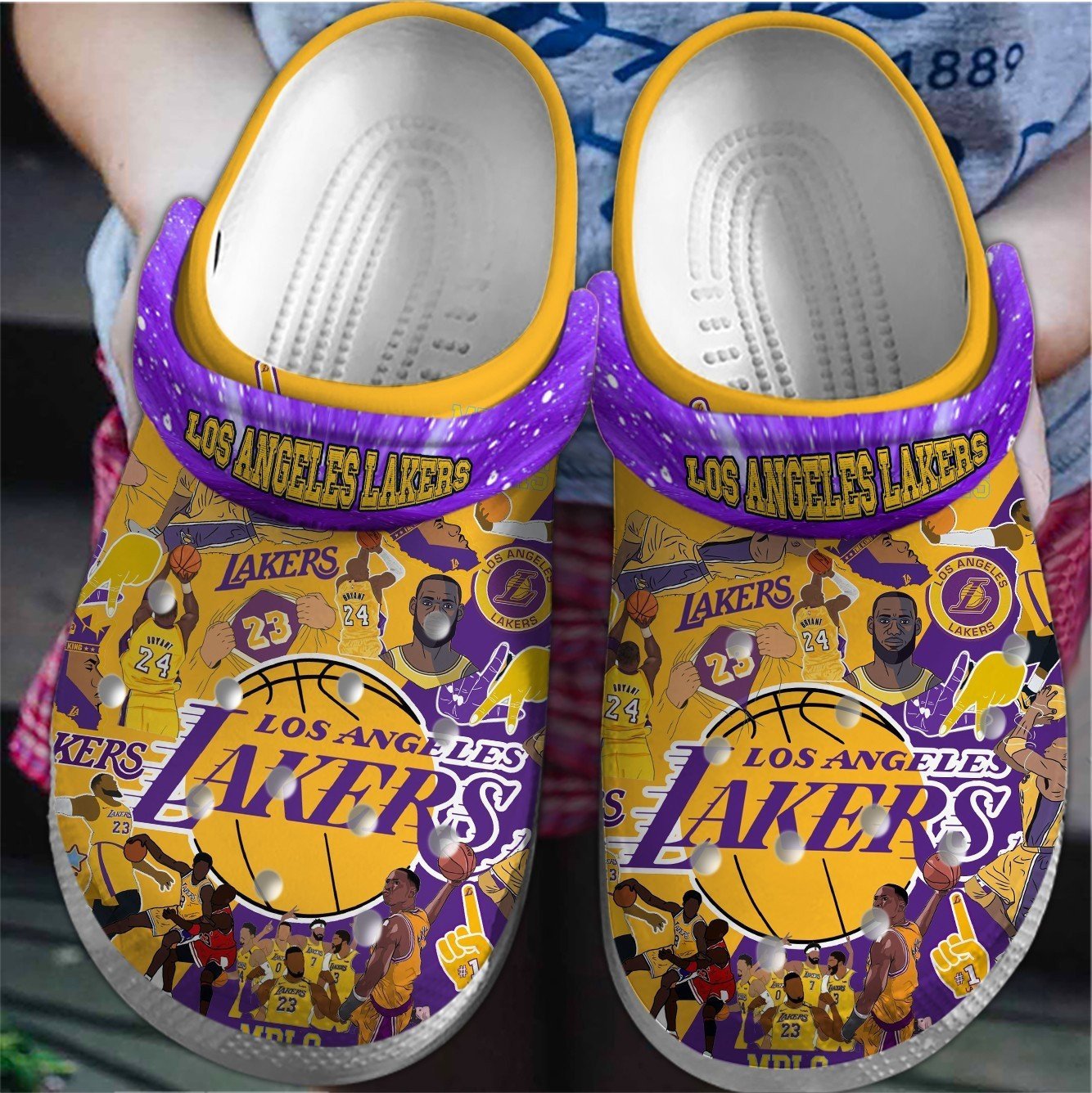 footwearmerch los angeles lakers nba sport clogs ahvyj