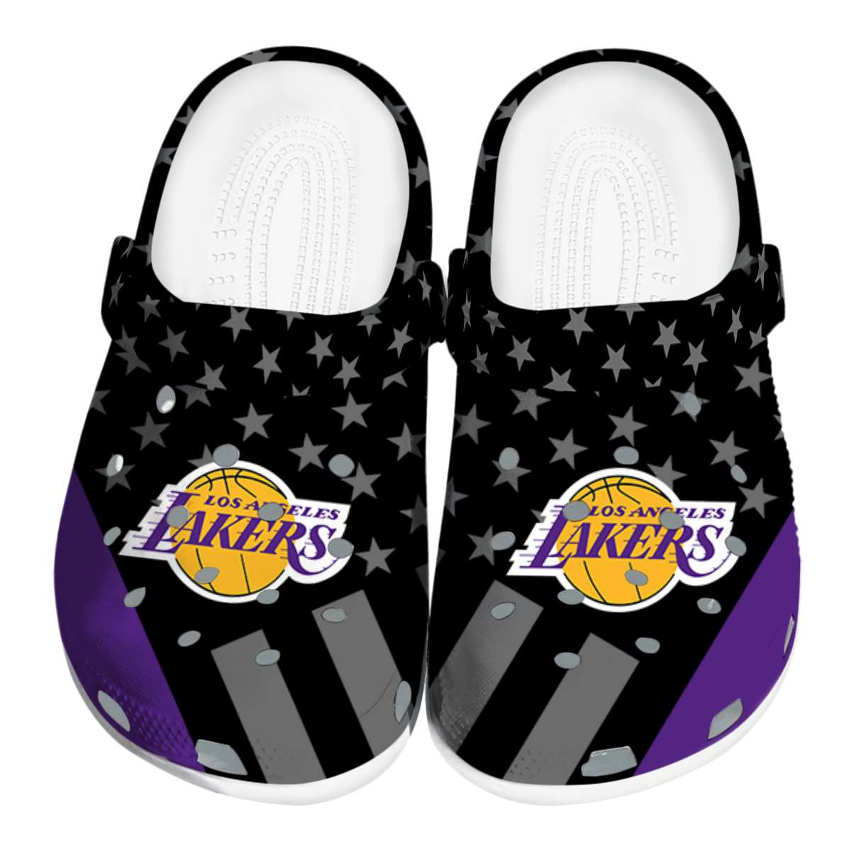 footwearmerch los angeles lakers nba sport crocs crocband clogs shoes comfortable for men women and kids 1ffuz
