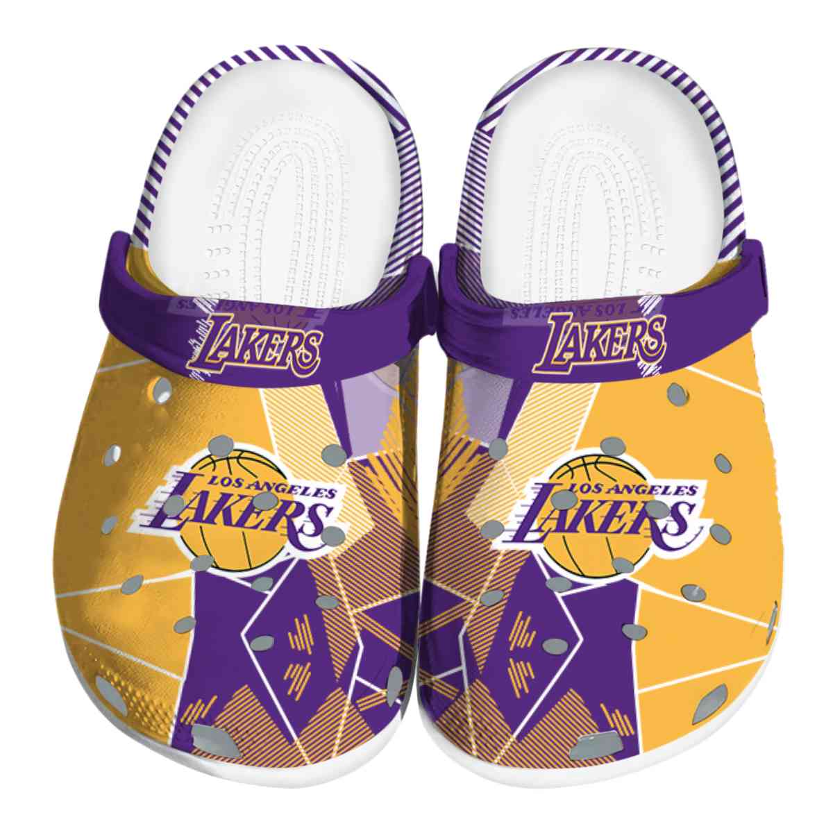 footwearmerch los angeles lakers nba sport crocs crocband clogs shoes comfortable for men women and kids 3mugp