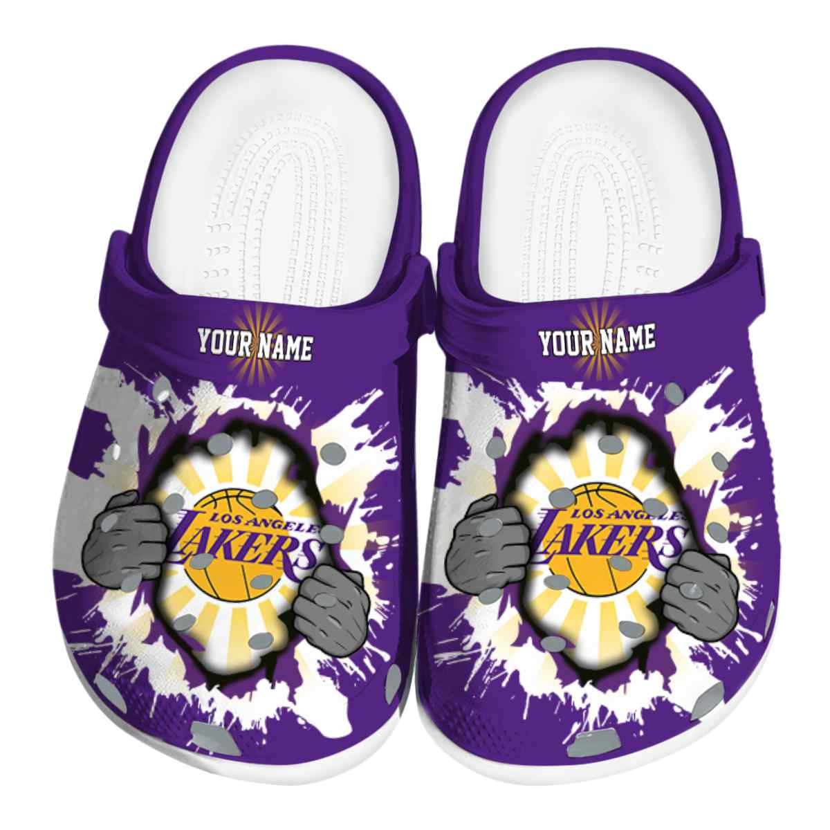 footwearmerch los angeles lakers nba sport crocs crocband clogs shoes comfortable for men women and kids 8ajy8