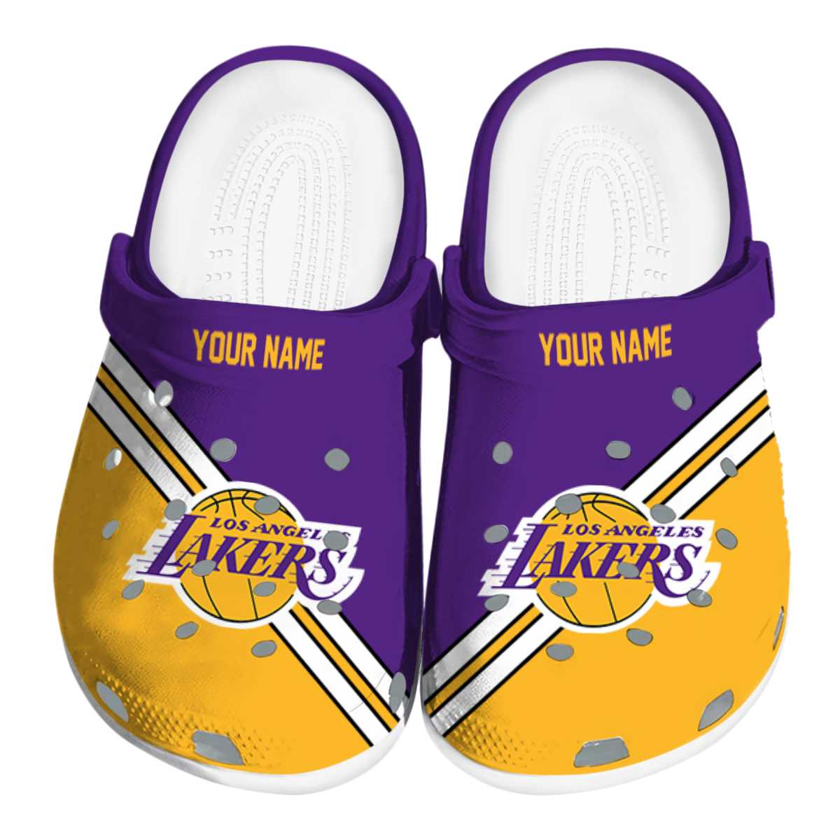 footwearmerch los angeles lakers nba sport crocs crocband clogs shoes comfortable for men women and kids f24q0
