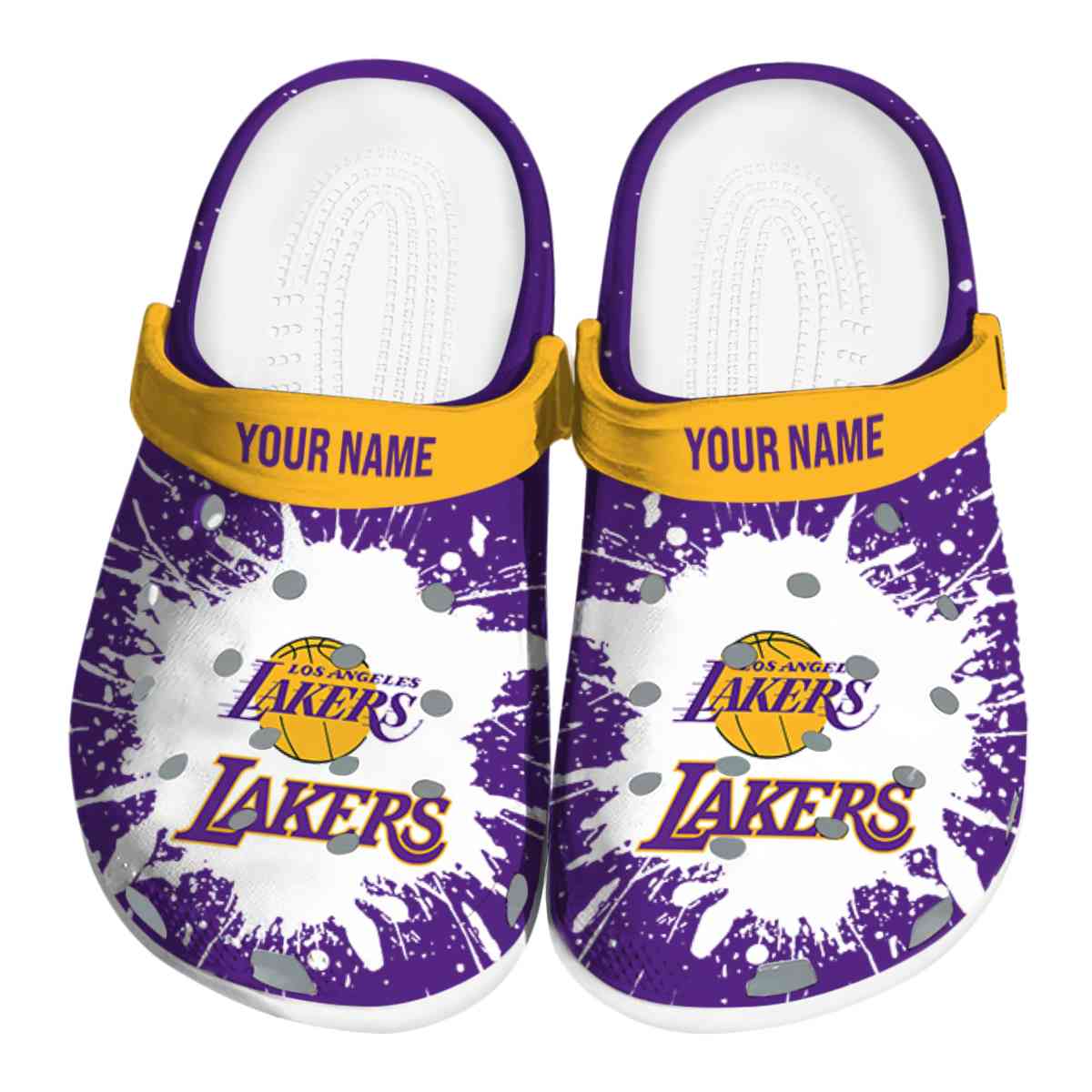 footwearmerch los angeles lakers nba sport crocs crocband clogs shoes comfortable for men women and kids m9dnu