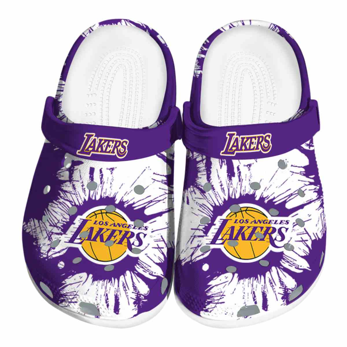 footwearmerch los angeles lakers nba sport crocs crocband clogs shoes comfortable for men women and kids nbba6