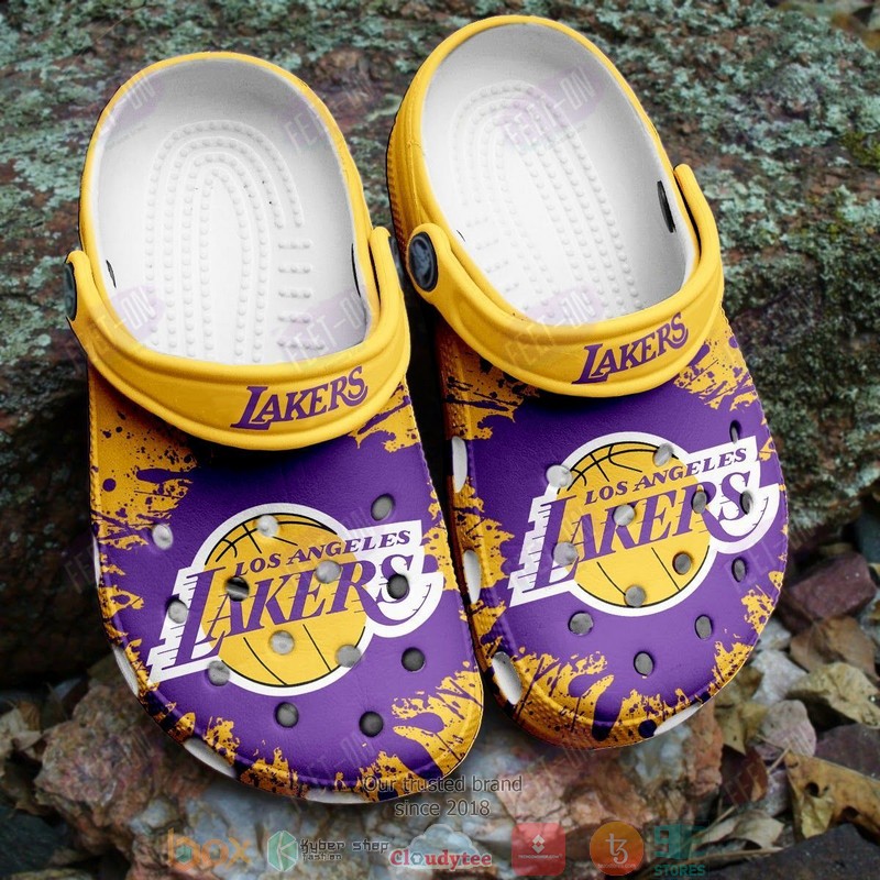 footwearmerch los angeles lakers nba sport crocs crocband clogs shoes comfortable for men women and kids qdah9