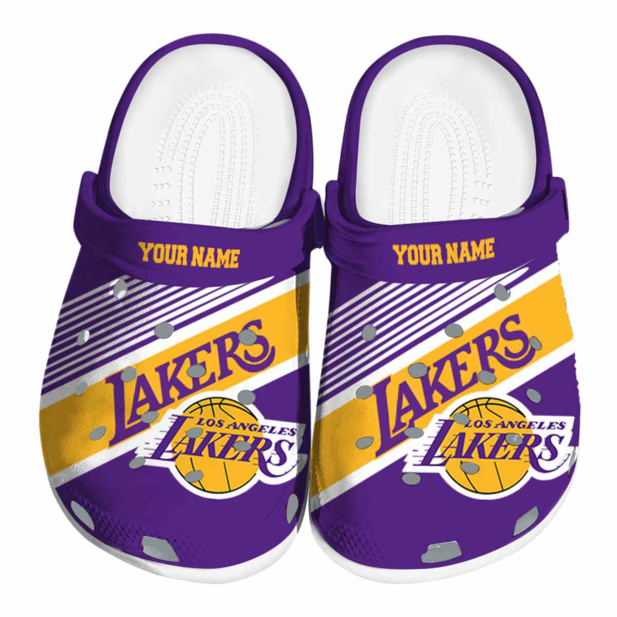 footwearmerch los angeles lakers nba sport crocs crocband clogs shoes comfortable for men women and kids wf3cx