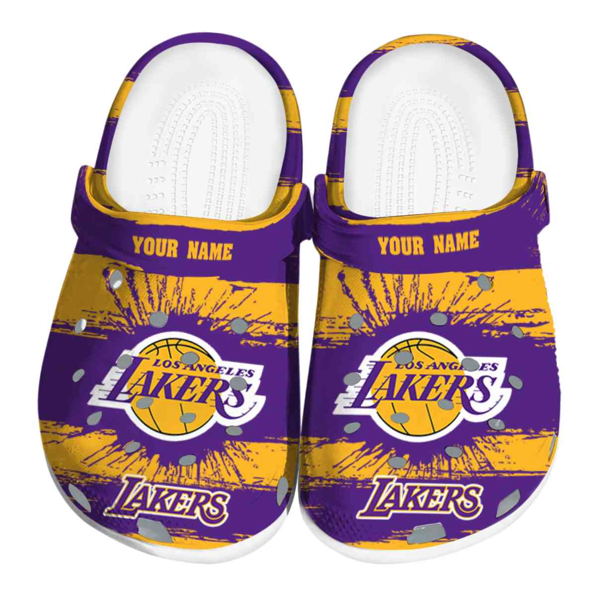 footwearmerch los angeles lakers nba sport crocs crocband clogs shoes comfortable for men women and kids wokwb