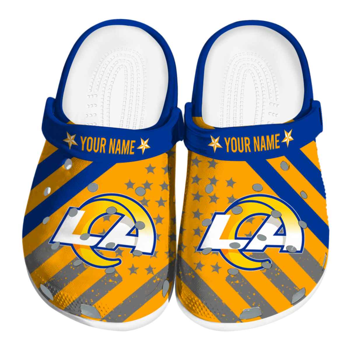 footwearmerch los angeles rams nfl sport crocs crocband clogs shoes comfortable for men women and kids 6yfrg