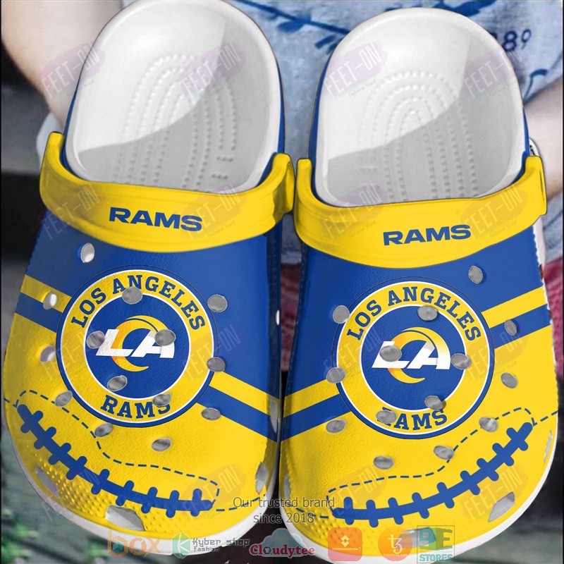 footwearmerch los angeles rams nfl sport crocs crocband clogs shoes comfortable for men women and kids abnyt
