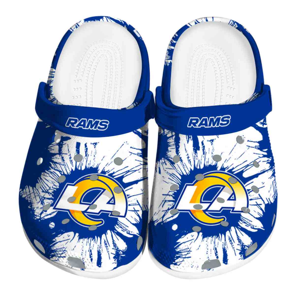 footwearmerch los angeles rams nfl sport crocs crocband clogs shoes comfortable for men women and kids ggurg