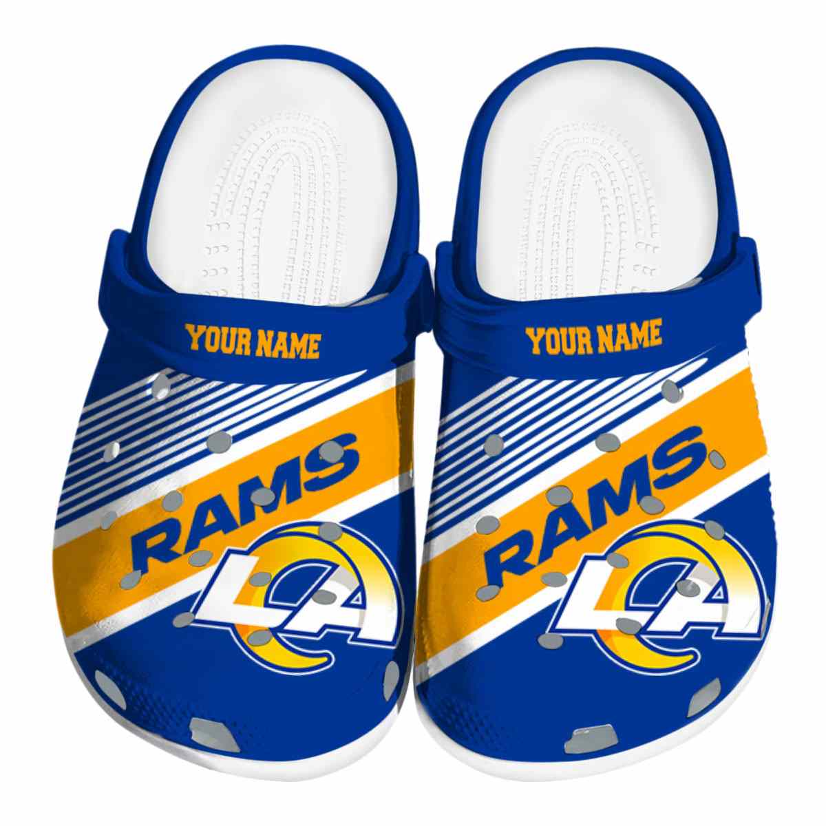 footwearmerch los angeles rams nfl sport crocs crocband clogs shoes comfortable for men women and kids jnqvo